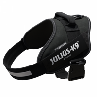 Julius K9 idc power-harnas / tuig voor labels zwart - thumbnail