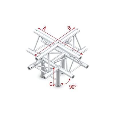 Milos GT30 driehoek truss Kruis en omlaag 5 richtingen punt boven