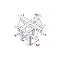 Milos GT30 driehoek truss Kruis en omlaag 5 richtingen punt boven - thumbnail