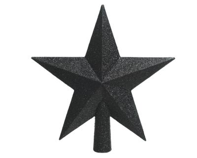 Decoris Piek Kunststof zwart met glitters 4.2x19x19cm