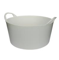 Flexibele kuip voor tuinafval wit 10 liter - thumbnail