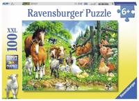 Ravensburger dierenbijeenkomst legpuzzel 100 stukjes - thumbnail