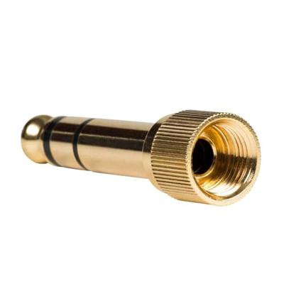 Shure Hpaqa1 vergulde adapter met 6,3 mm schroefdraad, 1/4 inch voor koptelefoon Shure