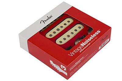 Fender Vintage Noiseless Stratocaster Pickups, Aged White (set)