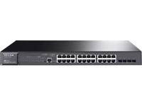 TP-LINK T2600G-28MPS netwerk-switch Managed L2 Zwart Power over Ethernet (PoE) - thumbnail