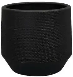 Ter Steeg Pot Norell 15x13cm zwart