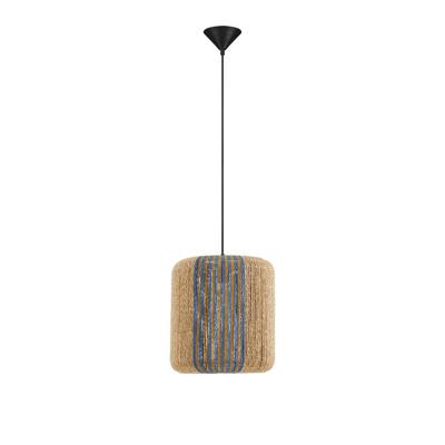 Lyora HanglampAbby Ø 33cm blauw met bruin - 9586604