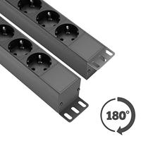 Adam Hall 87471T 19&apos;&apos; stroomverdeler met power twist connector - thumbnail