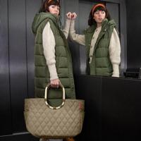 Reisenthel Loopshopper L-Frame Rhombus Olive - thumbnail