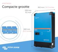 Victron Energy MultiPlus-II 48/8000/110-100/100 230V Omvormer 8000 W 48 V - 230 V Geïntegreerde laadregelaar - thumbnail