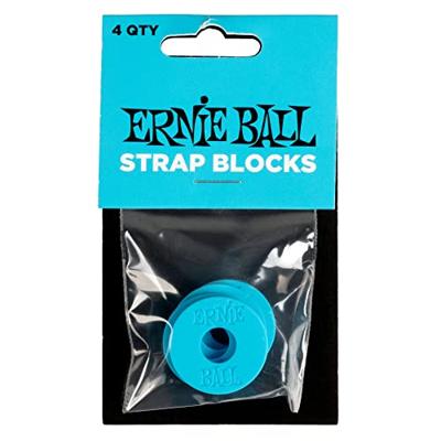 Ernie Ball 5619 Strap Blocks Blue (4 stuks)
