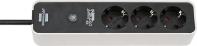 Brennenstuhl 1153230620 Smart Stekkerdoos | 3 Sockets | Schakelaar | Zwart - 1,5 meter