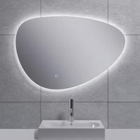 Uovo spiegel ovaal met LED, dimbaar en spiegelverwarming 80 cm - thumbnail