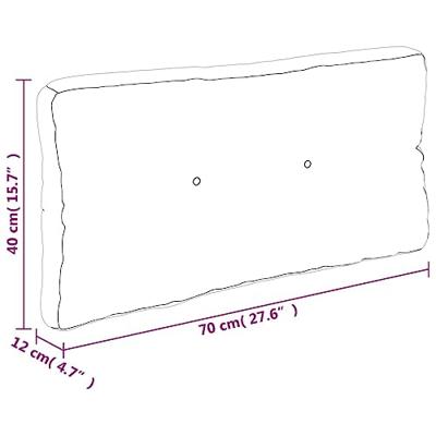 VidaXL Palletkussenset 70x40x12 cm stof marineblauw VidaXL Palletkussenset 70x40x12 cm stof marineblauw