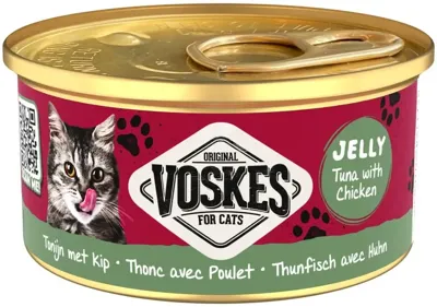 Voskes kattenvoer in gelei tonijn & kip 85g