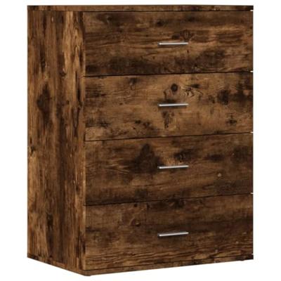 Dressoir 60x39x80 cm bewerkt hout gerookt eikenkleurig Dressoir 60x39x80 cm bewerkt hout gerookt eikenkleurig