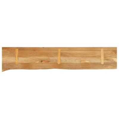 Tafelblad met natuurlijke rand 180x20x2,5 cm massief mangohout - thumbnail