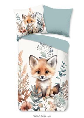 Good Morning Kinderdekbedovertrek "vos" - Multi - (135x200 cm) - Katoen Good Morning Kinderdekbedovertrek "vos" - Multi - (135x200 cm) - Katoen