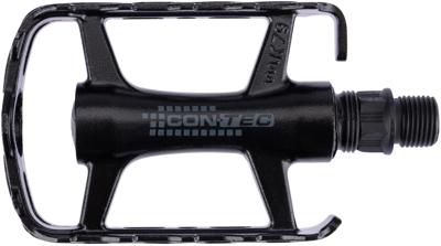 CONTEC pedaal "blacktop" ct pedals blacktop mtb/atb alu black/silver