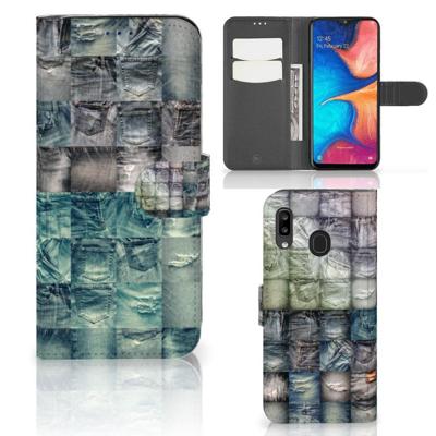 Wallet Case met Pasjes Samsung Galaxy A30 Spijkerbroeken Wallet Case met Pasjes Samsung Galaxy A30 Spijkerbroeken