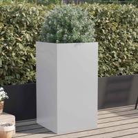 VidaXL Plantenbak 42x38x75 cm gegalvaniseerd staal zilverkleurig - thumbnail