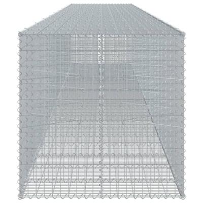 Schanskorf 1050x100x100 cm gegalvaniseerd ijzer zilverkleurig