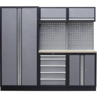 Kunzer WESH1 Werkplaats module 1 met houten werkblad (b x h x d) 2275 x 2000 x 458 mm - thumbnail