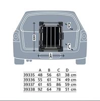 Trixie vervoersbox aluminium grafiet s 61x48x56 cm - thumbnail