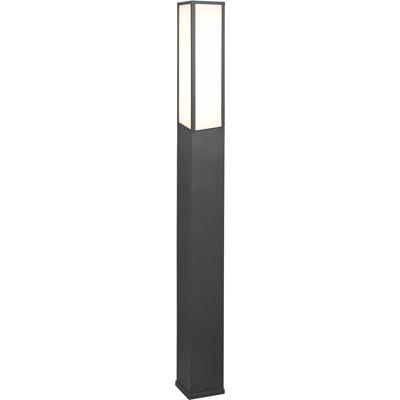 LED Tuinverlichting - Staande Buitenlamp - Trion Ficco XL - 15W - Warm Wit 3000K - Rechthoek - Mat Antraciet - Aluminium