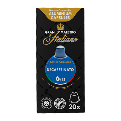 Gran Maestro Italiano Decaffeinato - 20 koffiecups