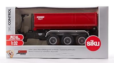 SIKU Control32 - 3-assig haaklift-chassis met afzetcontainer rc