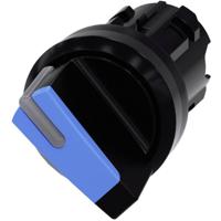 Siemens 3SU10022BF500AA0 3SU1002-2BF50-0AA0 Knevelschakelaar Kunststof frontring, Verlicht Knevel Zwart, Blauw 1 x 90 ° 1 stuk(s) - thumbnail