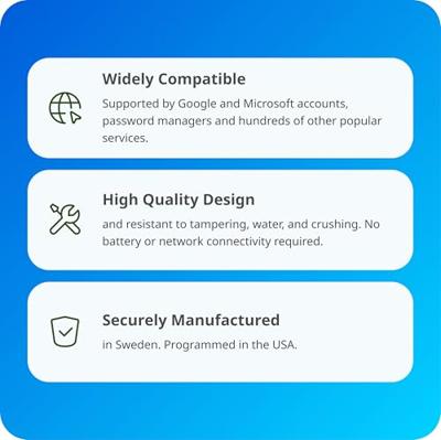 Yubico Passwordmanager USB-stick Zwart/goud
