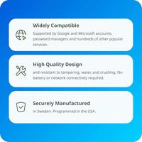Yubico Passwordmanager USB-stick Zwart/goud - thumbnail