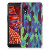 Samsung Galaxy Xcover 5 | TPU Hoesje | Abstract Green Blue - thumbnail