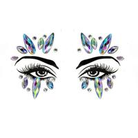 3 PC'S voorhoofd groene Masquerade make-up acryl gezicht sticker stijl: YT-08 - thumbnail