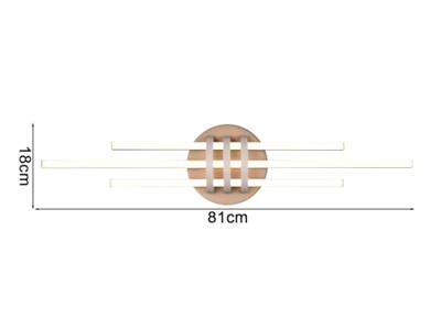 Trio PlafondlampCinto design mokka bruin - R67873165