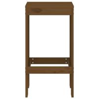 Barkrukken 2 st 40x36x75 cm massief grenenhout honingbruin - thumbnail