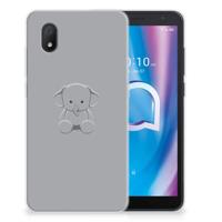 Alcatel 1B (2020) Telefoonhoesje met Naam Grijs Baby Olifant - thumbnail