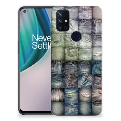 Silicone Back Cover OnePlus Nord N10 5G Spijkerbroeken