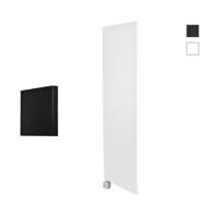 Electrische Wifi Radiator Sanicare HPW Carini Denso 180x40 cm Mat Wit Met Thermostaat Zilver Linksonder - thumbnail
