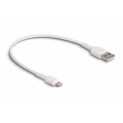 Delock 87866 USB-oplaadkabel voor iPhone, iPad, iPod wit 30cm