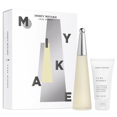Issey Miyake geschenkset l'eau d'issey femme eau de toilette spray 50ml + bodylotion 50ml dames