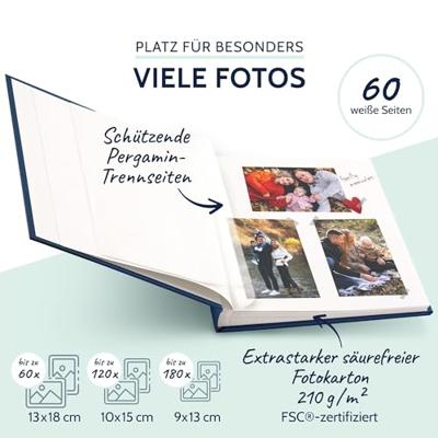 Goldbuch Zubehör Digitalkameras 24 708 Fotoalbum (b x h) 25 cm x 25 cm Blauw 60 bladzijden Goldbuch Zubehör Digitalkameras 24 708 Fotoalbum (b x h) 25 cm x 25 cm Blauw 60 bladzijden