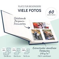 Goldbuch Zubehör Digitalkameras 24 708 Fotoalbum (b x h) 25 cm x 25 cm Blauw 60 bladzijden - thumbnail