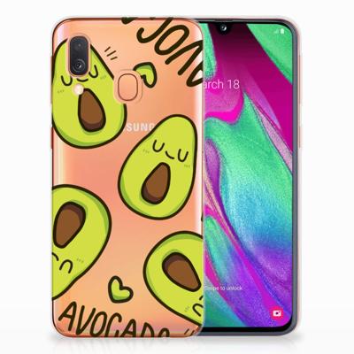 Samsung Galaxy A40 Telefoonhoesje met Naam Avocado Singing Samsung Galaxy A40 Telefoonhoesje met Naam Avocado Singing