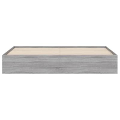 Bedframe met lades bewerkt hout grijs sonoma eiken 160x200 cm