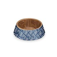 Tarhong voerbak hond oasis melamine indigo blauw - thumbnail