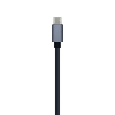 AISENS - A109-0396 USB3.1 Gen1 USB-C naar Gigabit Ethernet 10/100/1000 Mbps + Hub 3xUSB3.0, grijs, 15 cm