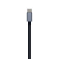 AISENS - A109-0396 USB3.1 Gen1 USB-C naar Gigabit Ethernet 10/100/1000 Mbps + Hub 3xUSB3.0, grijs, 15 cm - thumbnail